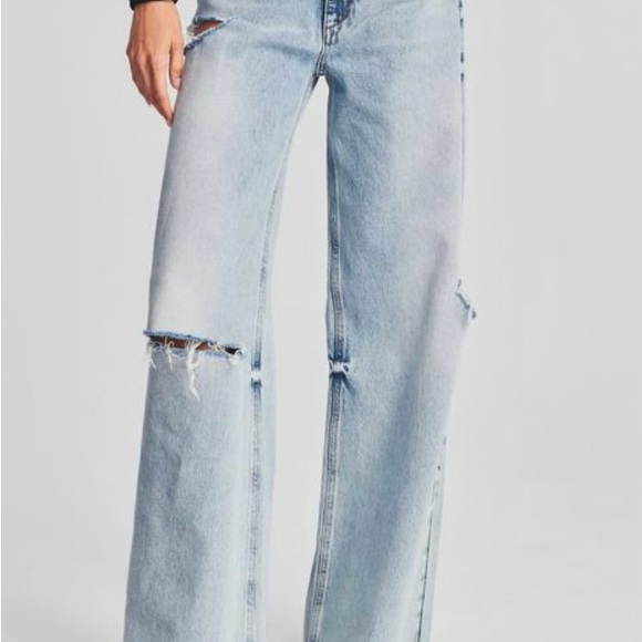 SER.O.YA Light Blue Flare Jeans - Picture 1 of 7